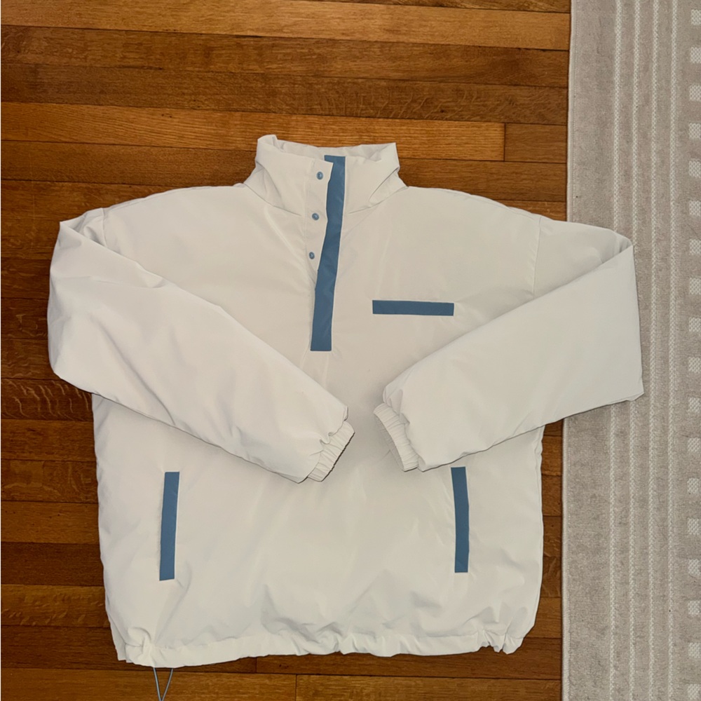 SET Active Puff Quarter Snap Jacket - Aqua size Small